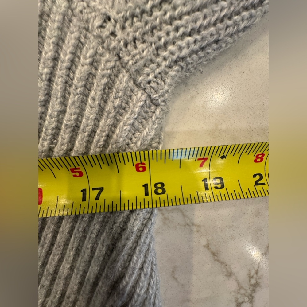 Talbots Light Gray Cowl Neck Sweater - Picture 6 of 7